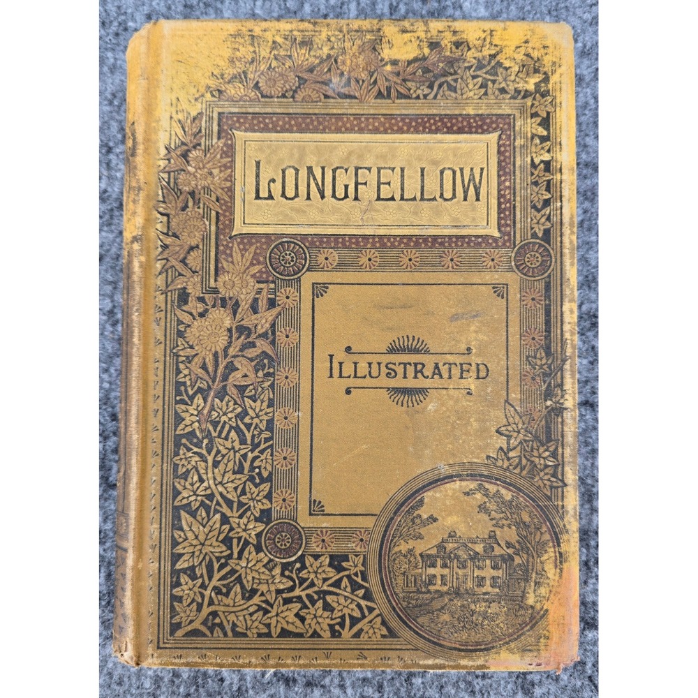 Poetical Works Henry Wadsworth Longfellow 1886 Illustrated Houghton Mifflin HC